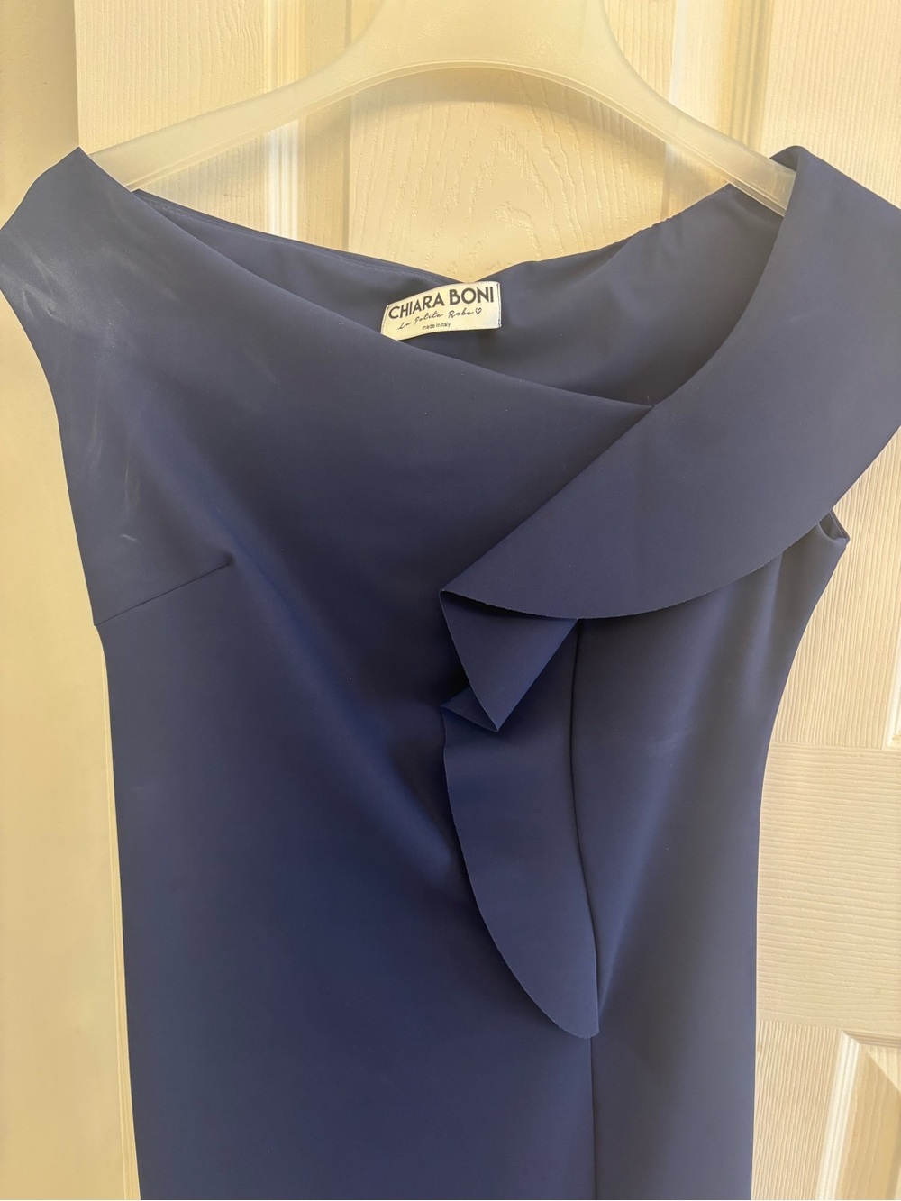 Chiara Boni navy blue dress size 10 cocktail classy elegant
